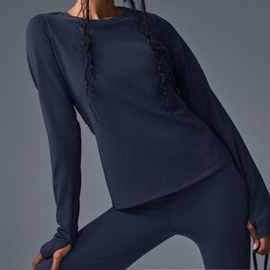 ALO Airbrush Winter Warm Nocturne Long Sleeve